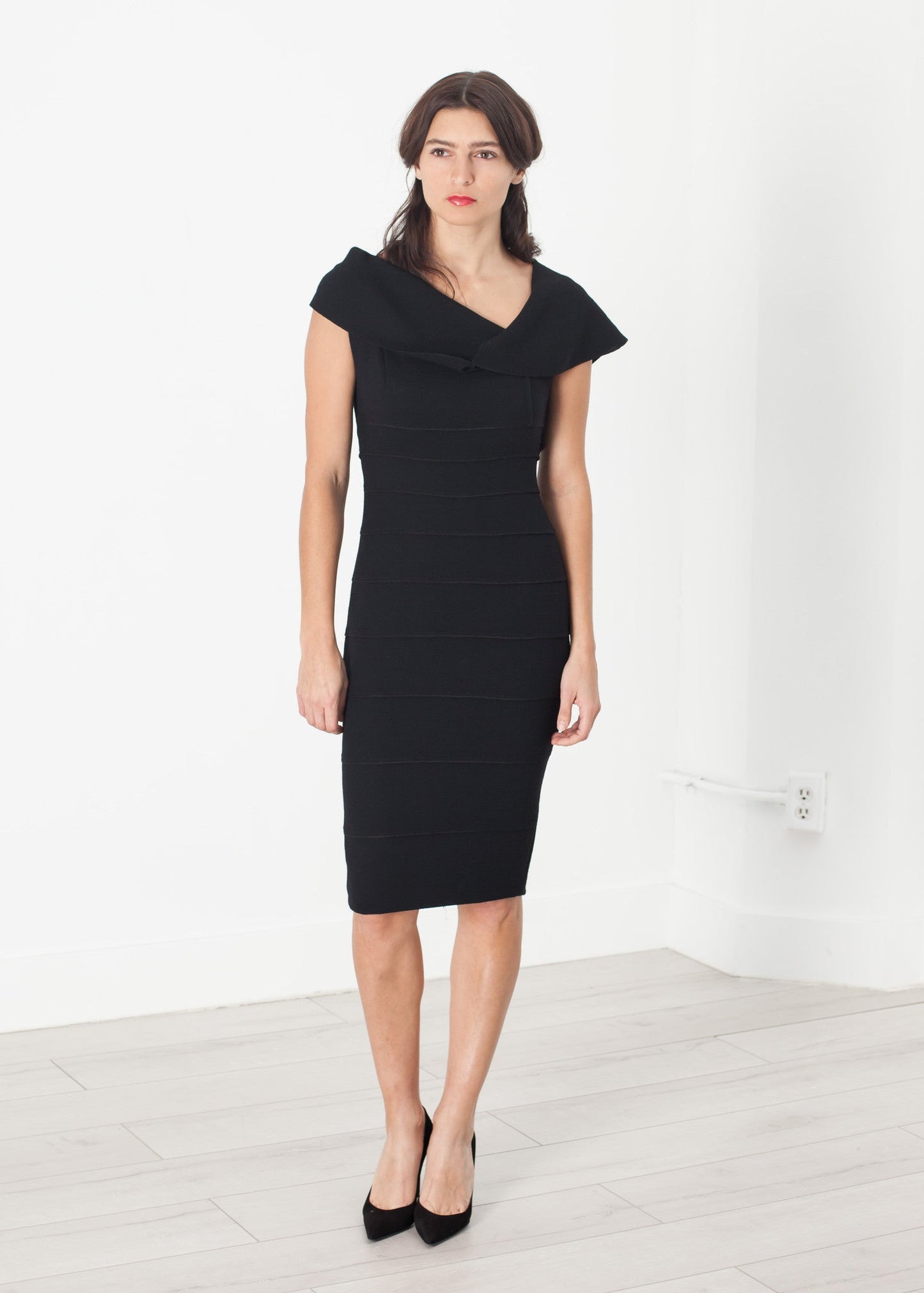 Asymmetric Dress in Black